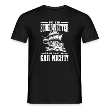 Was Für Ein Beschissenes Wetter es regnet gar - Männer T-Shirt - Schwarz - Vorne - AI Model Male 178 light (178cm)