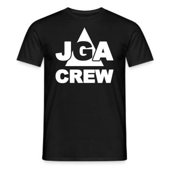 JGA Crew - Männer T-Shirt - Schwarz - Vorne - AI Model Male 178 light (178cm)