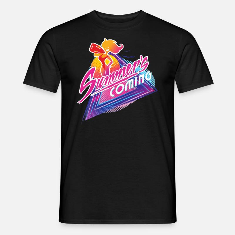 Baywatch Summer´s Coming - Männer T-Shirt - Schwarz