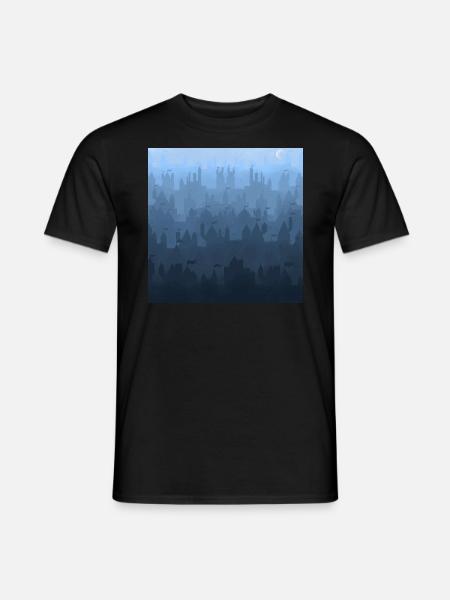 Castle Inspired Skyline - Men's T-Shirt - black