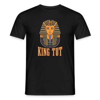 King Tut Design For All Egyptians - Men's T-Shirt - black - Front - AI Model Male 178 light (178cm)
