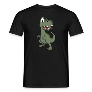 Dinosaures T-Rex - T-shirt homme - noir - Devant - AI Model Male 178 light (178cm)