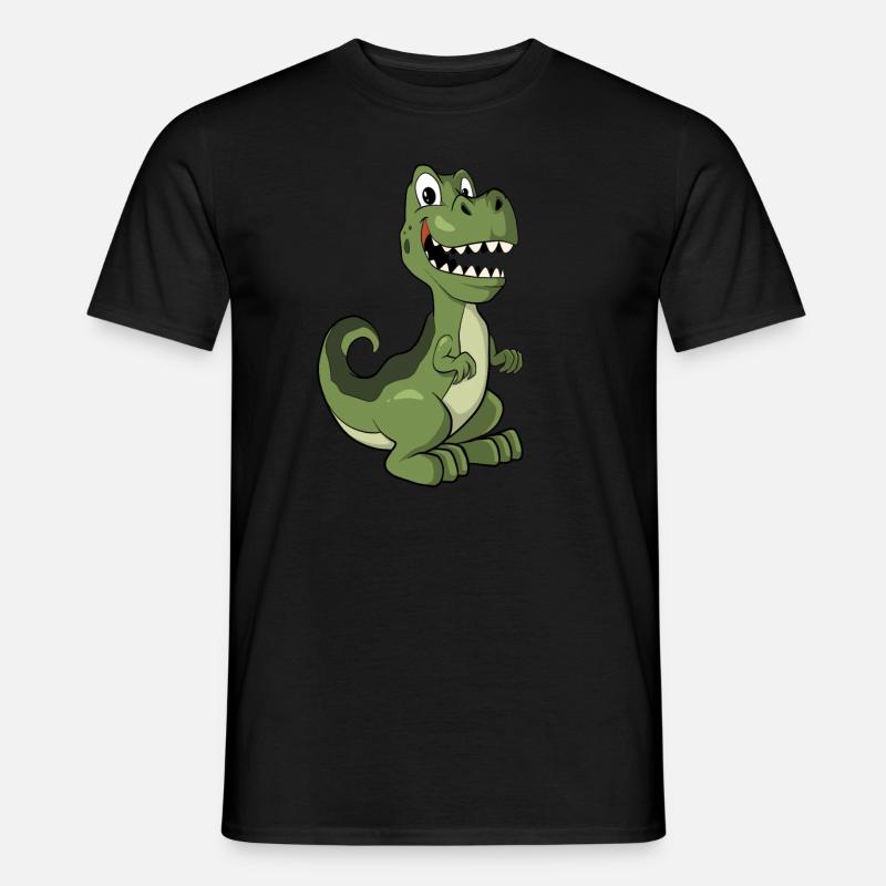 T-Rex Dinosaurier - Männer T-Shirt - Schwarz