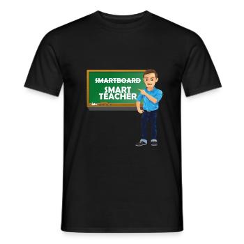 Smart Teacher - Men's T-Shirt - black - Front - AI Model Male 178 light (178cm)