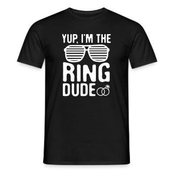 Yes, I am The Ring Type - Men's T-Shirt - black - Front - AI Model Male 178 light (178cm)
