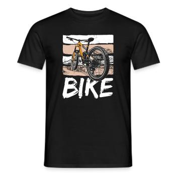 Retro Look MTB Design für Fahrrad Liebhaber - Männer T-Shirt - Schwarz - Vorne - AI Model Male 178 light (178cm)