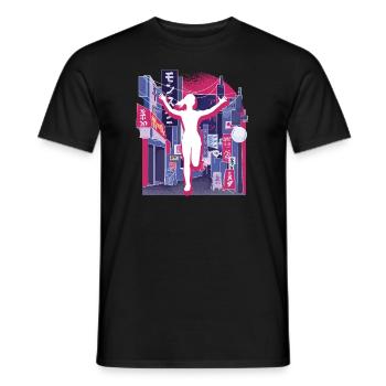 Asian City Marathon, Trail Running - Men's T-Shirt - black - Front - AI Model Male 178 light (178cm)