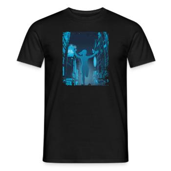 Asian City Marathon, Trail Running - Men's T-Shirt - black - Front - AI Model Male 178 light (178cm)