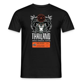 Coffee best specialty Thailand - Men's T-Shirt - black - Front - AI Model Male 178 light (178cm)