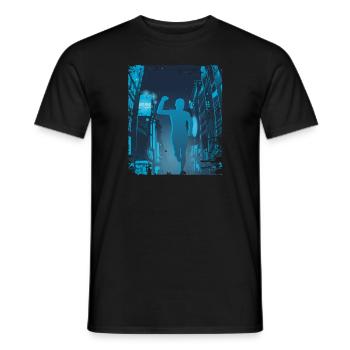 Asian City Marathon, Trail Running - Men's T-Shirt - black - Front - AI Model Male 178 light (178cm)