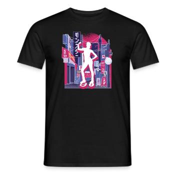 Asiatische Stadt Jump Shoes Fitness - Männer T-Shirt - Schwarz - Vorne - AI Model Male 178 light (178cm)