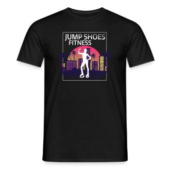 Palmiers de Californie Jump Chaussures Fitness - T-shirt homme - noir - Devant - AI Model Male 178 light (178cm)
