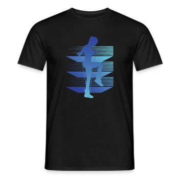 Geometrie Rope Jumping - Männer T-Shirt - Schwarz - Vorne - AI Model Male 178 light (178cm)