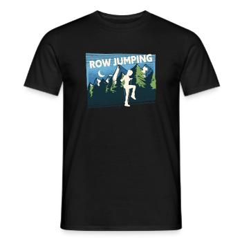 Rope Jumping Rope Jumping Woman - Men's T-Shirt - black - Front - AI Model Male 178 light (178cm)