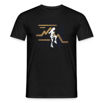 Rope Jumping Rope Jumping Woman - Men's T-Shirt - black - Front - AI Model Male 178 light (178cm)