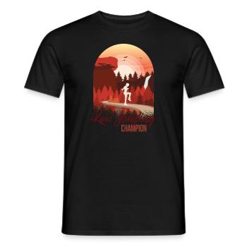 Rope Jumping Champion - Männer T-Shirt - Schwarz - Vorne - AI Model Male 178 light (178cm)