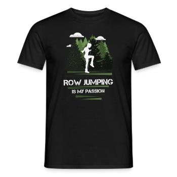 Rope Jumping Passion - Männer T-Shirt - Schwarz - Vorne - AI Model Male 178 light (178cm)