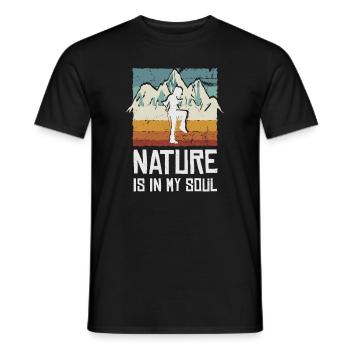 Rope Jumping, Rope Jumping Woman - Men's T-Shirt - black - Front - AI Model Male 178 light (178cm)