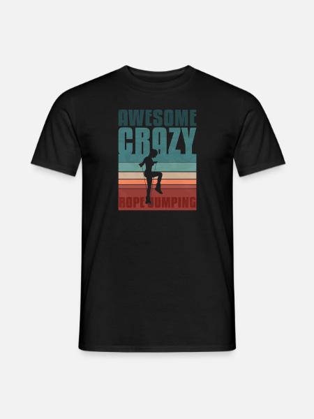 Retro Rope Jumping - Men's T-Shirt - black
