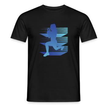 Geometry HIIT - Men's T-Shirt - black - Front - AI Model Male 178 light (178cm)