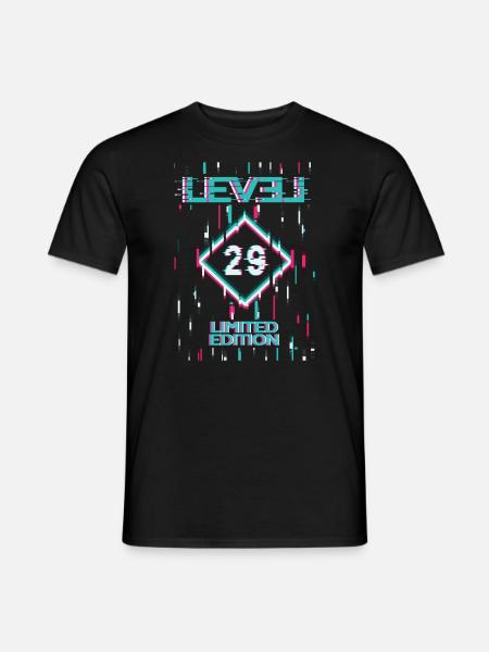 Birthday Level 29 Gaming Édition Limitée Gamer - T-shirt homme - noir