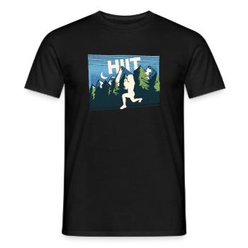 HIIT Fitness Femme - T-shirt homme - noir - Devant - AI Model Male 178 light (178cm)