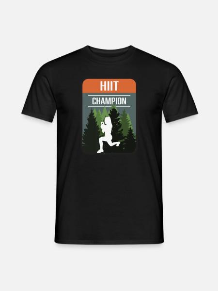 HIIT Champion - Männer T-Shirt - Schwarz