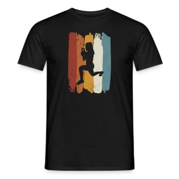 Retro HIIT - Men's T-Shirt - black - Front - AI Model Male 178 light (178cm)