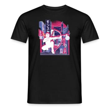 Arrowtag de la ville asiatique - T-shirt homme - noir - Devant - AI Model Male 178 light (178cm)