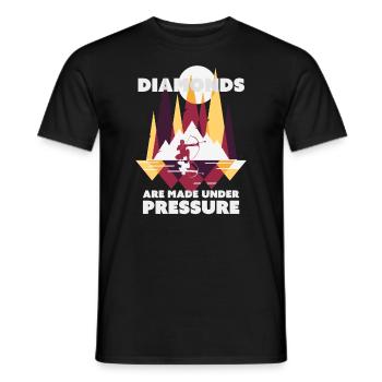 Arrowtag Diamants - T-shirt homme - noir - Devant - AI Model Male 178 light (178cm)
