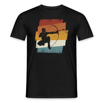 Arrowtag rétro - T-shirt homme - noir - Devant - AI Model Male 178 light (178cm)