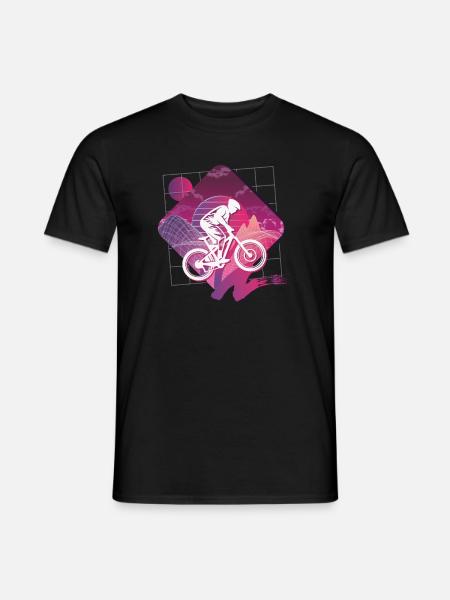 Vaporwave Downhill - Men's T-Shirt - black