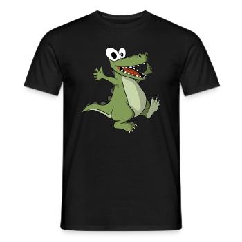 Joyeux Crocodile - T-shirt homme - noir - Devant - AI Model Male 178 light (178cm)