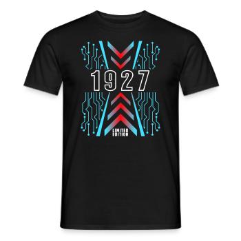 Geburtstag 1927 Gaming Limited Edition Gamer - Männer T-Shirt - Schwarz - Vorne - AI Model Male 178 light (178cm)