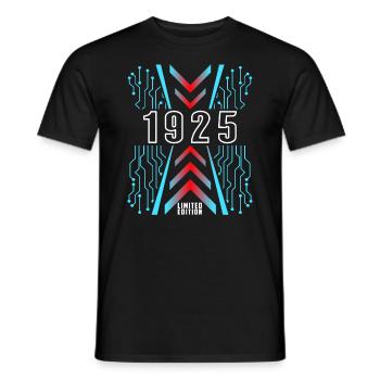 Geburtstag 1925 Gaming Limited Edition Gamer - Männer T-Shirt - Schwarz - Vorne - AI Model Male 178 light (178cm)