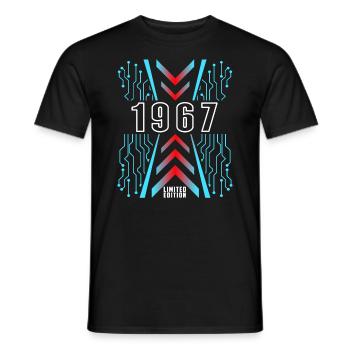 Geburtstag 1967 Gaming Limited Edition Gamer - Männer T-Shirt - Schwarz - Vorne - AI Model Male 178 light (178cm)