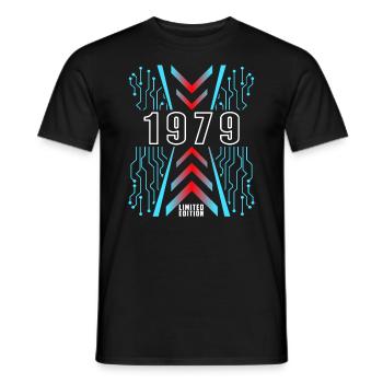 Anniversaire 1979 Gaming Limited Edition Gamer - T-shirt homme - noir - Devant - AI Model Male 178 light (178cm)