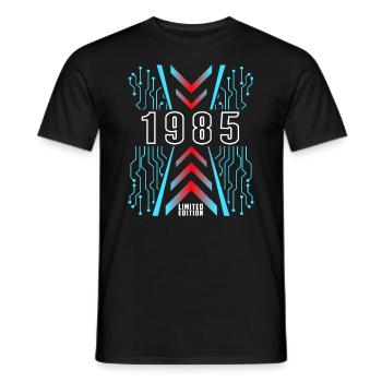 Geburtstag 1985 Gaming Limited Edition Gamer - Männer T-Shirt - Schwarz - Vorne - AI Model Male 178 light (178cm)