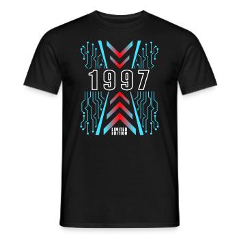 Geburtstag 1997 Gaming Limited Edition Gamer - Männer T-Shirt - Schwarz - Vorne - AI Model Male 178 light (178cm)