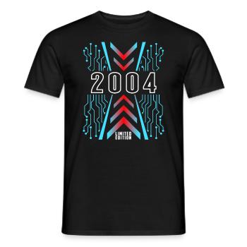Birthday 2004 Gaming Limited Edition Gamer - Men's T-Shirt - black - Front - AI Model Male 178 light (178cm)
