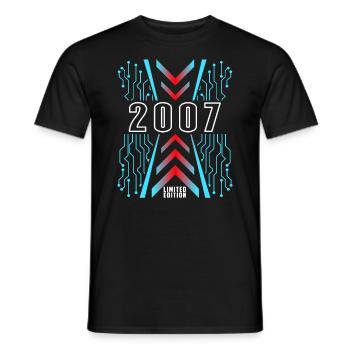 Anniversaire 2007 Gaming Limited Edition Gamer - T-shirt homme - noir - Devant - AI Model Male 178 light (178cm)