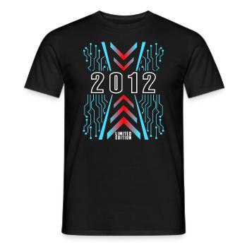Birthday 2012 Gaming Limited Edition Gamer - Men's T-Shirt - black - Front - AI Model Male 178 light (178cm)