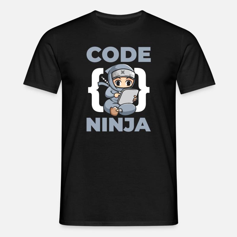 Code Ninja Für Computerfans - Männer T-Shirt - Schwarz