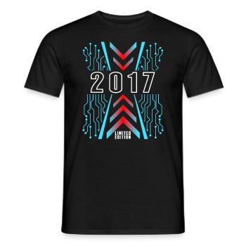 Geburtstag 2017 Gaming Limited Edition Gamer - Männer T-Shirt - Schwarz - Vorne - AI Model Male 178 light (178cm)