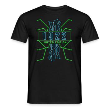 Anniversaire 1922 Gaming Limited Edition Gamer - T-shirt homme - noir - Devant - AI Model Male 178 light (178cm)