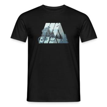 VTT de descente - T-shirt homme - noir - Devant - AI Model Male 178 light (178cm)