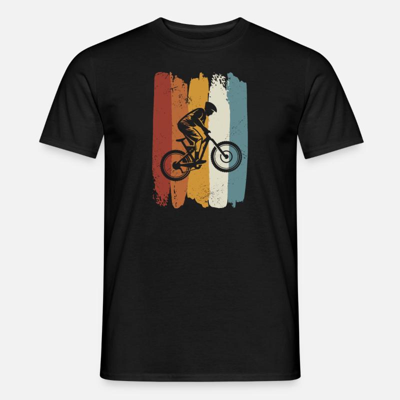 Retro Downhill - Männer T-Shirt - Schwarz