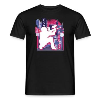 Asiatische Stadt Paintball - Männer T-Shirt - Schwarz - Vorne - AI Model Male 178 light (178cm)