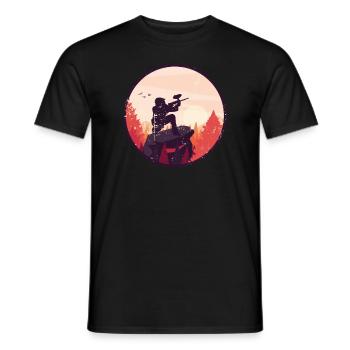Paintball Paintballspieler - Männer T-Shirt - Schwarz - Vorne - AI Model Male 178 light (178cm)