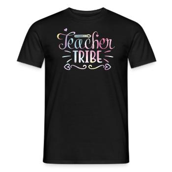 Back to School Rainbow Sports Teacher - Men's T-Shirt - black - Front - AI Model Male 178 light (178cm)